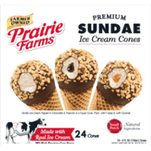 North Star Sundae Cones, Vanilla, Fudge, Caramel